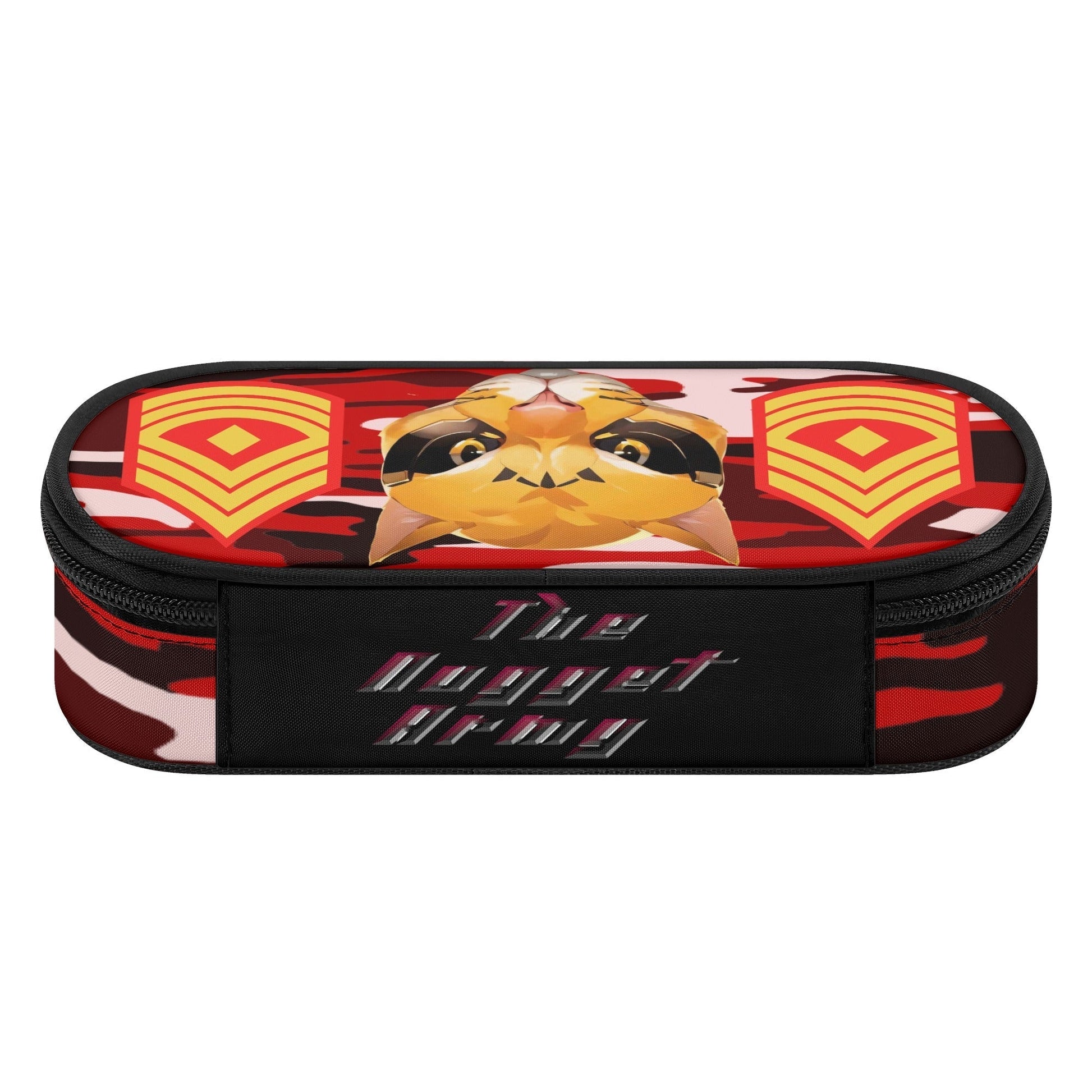 Stand out  with the  Nugget Army 3-Layer Pencil Case  available at Hey Nugget. Grab yours today!