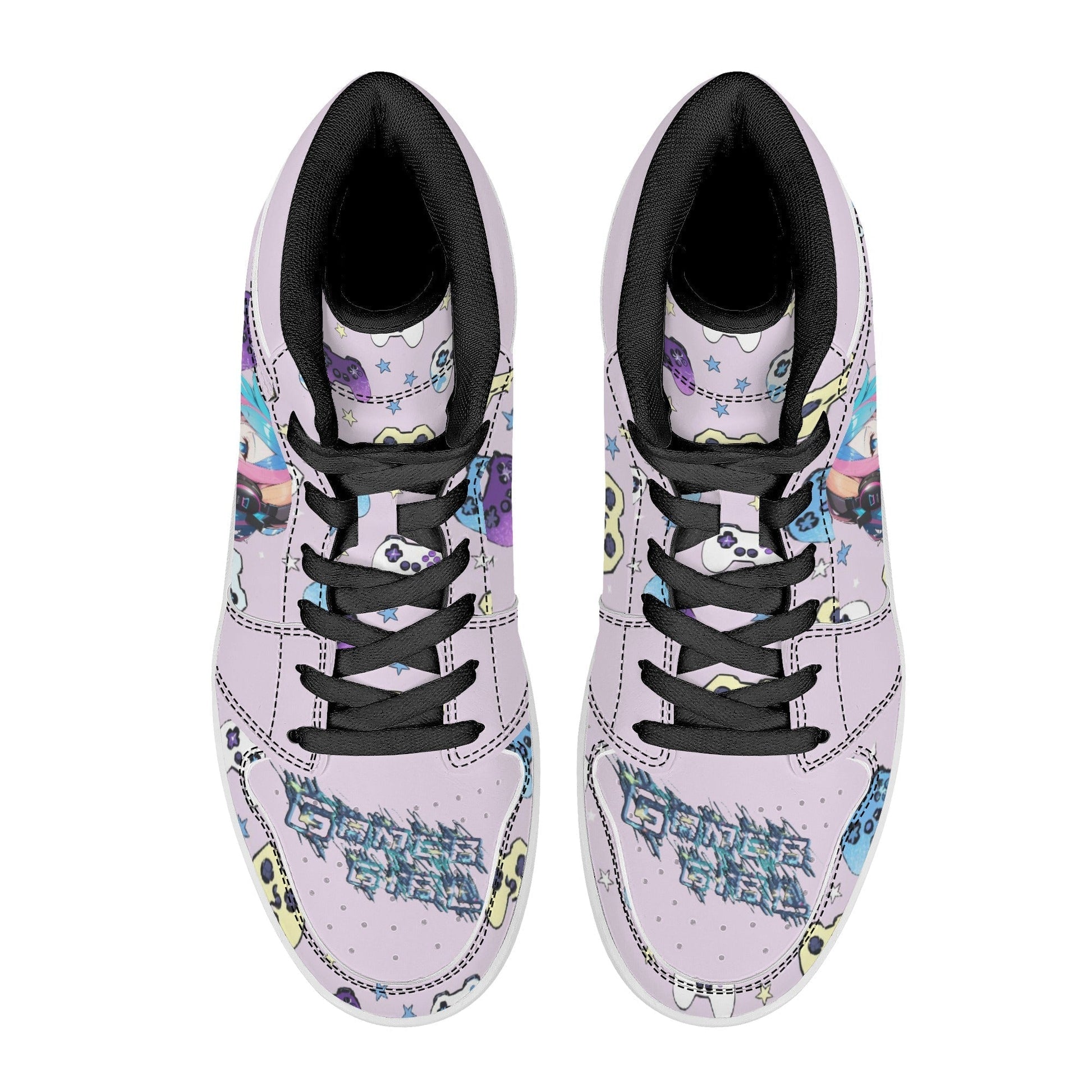 Stand out  with the  Gammer Girl Womens High Top Leather Sneakers  available at Hey Nugget. Grab yours today!