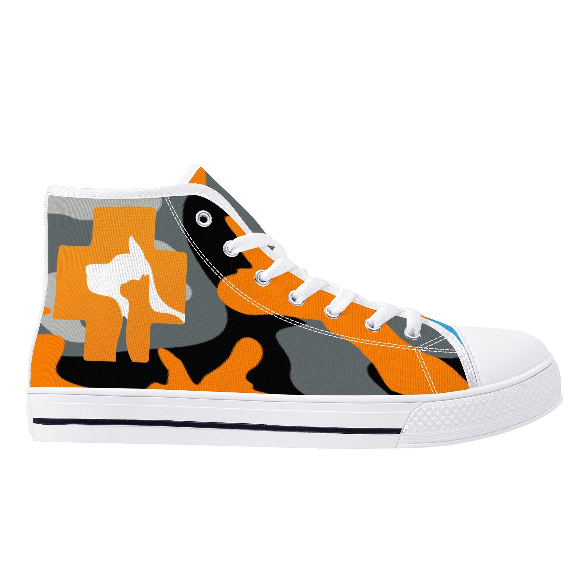 Stand out  with the  Nugget Army Vets Womens High Top Canvas Shoes  available at Hey Nugget. Grab yours today!