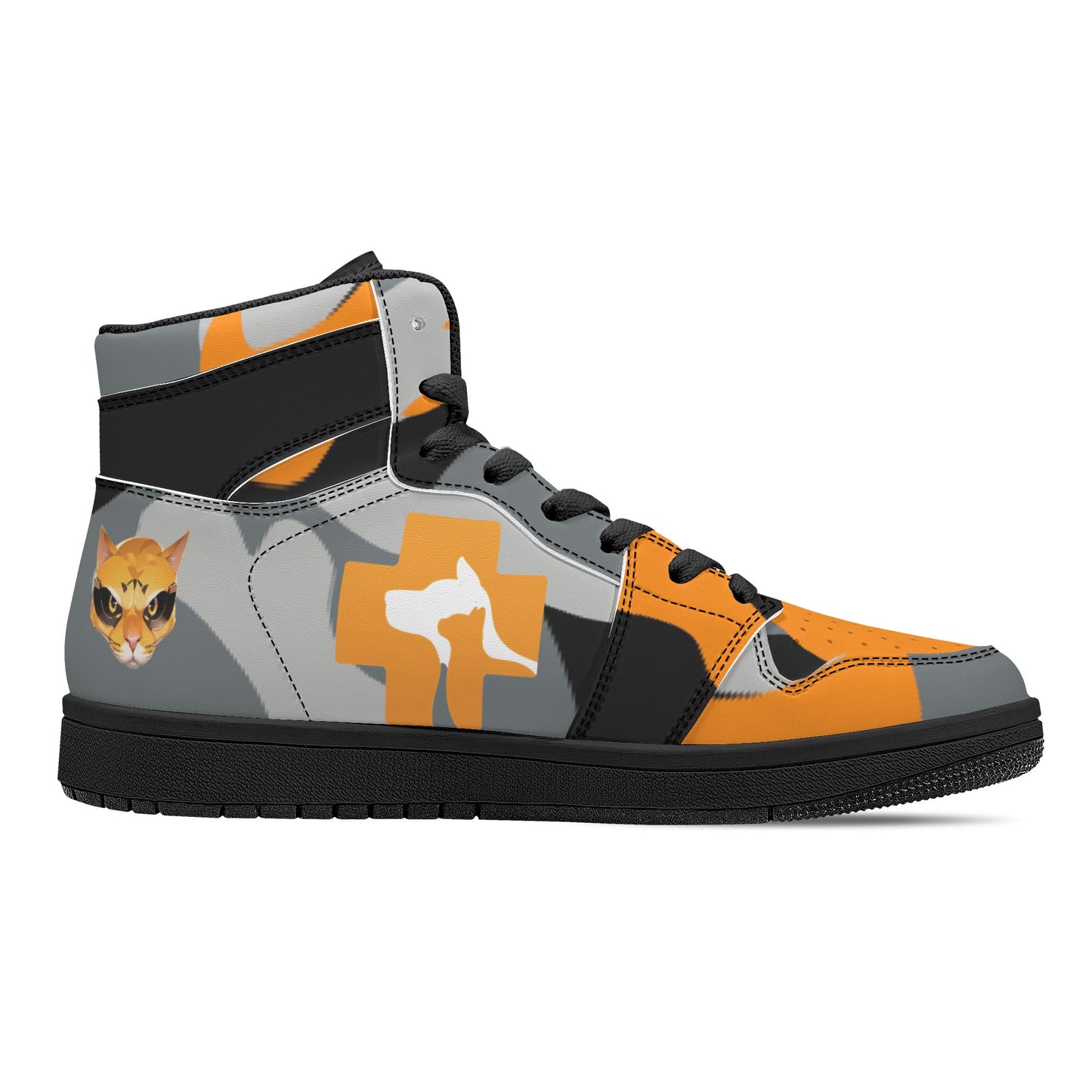 Stand out  with the  Nugget Army Vet Womens Black High Top Leather Sneakers  available at Hey Nugget. Grab yours today!
