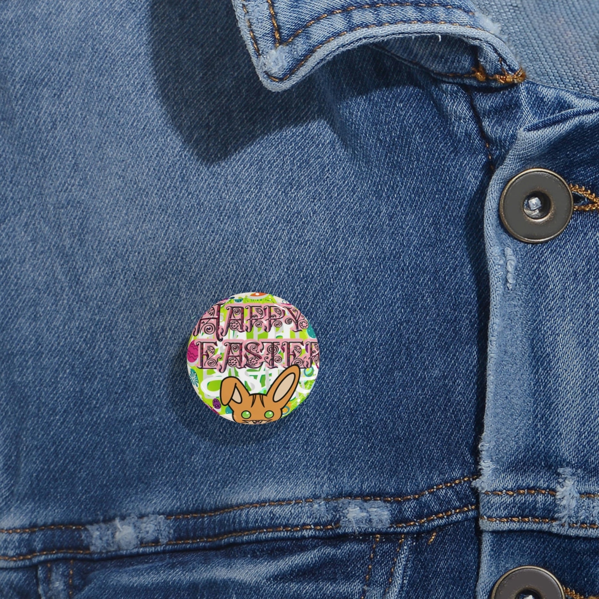 Stand out  with the  Easter Nugget Round Pins  available at Hey Nugget. Grab yours today!