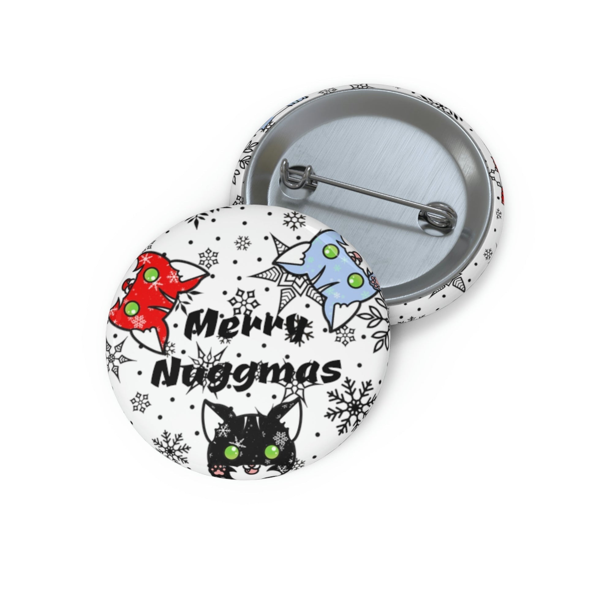 Stand out  with the  Nuggmas Pin Buttons  available at Hey Nugget. Grab yours today!