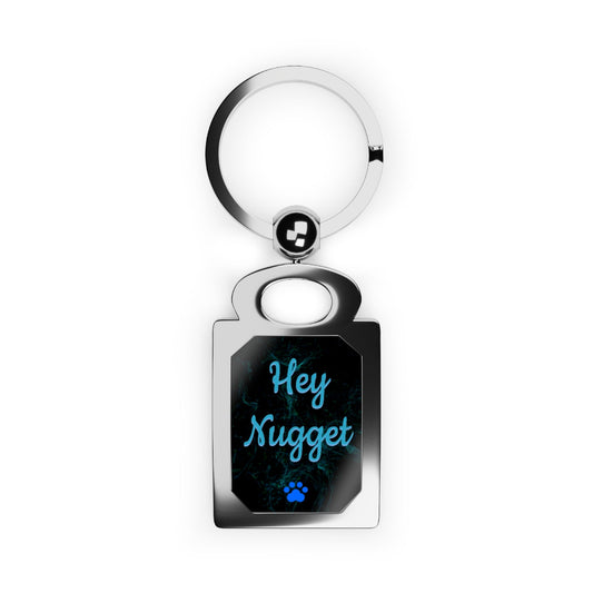 Stand out  with the  Rectangle Photo Keyring  available at Hey Nugget. Grab yours today!