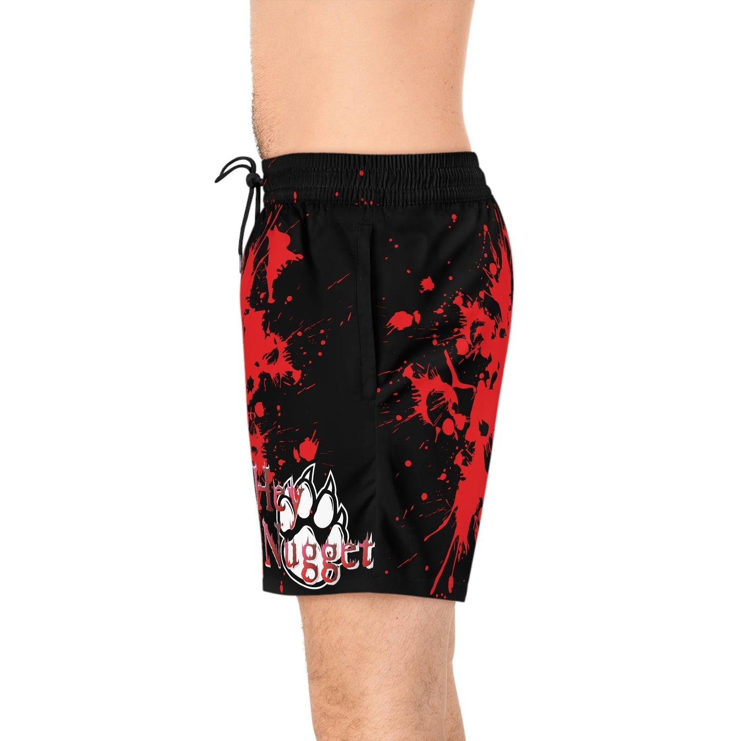 Stand out  with the  Men's Mid-Length Swim Shorts  available at Hey Nugget. Grab yours today!