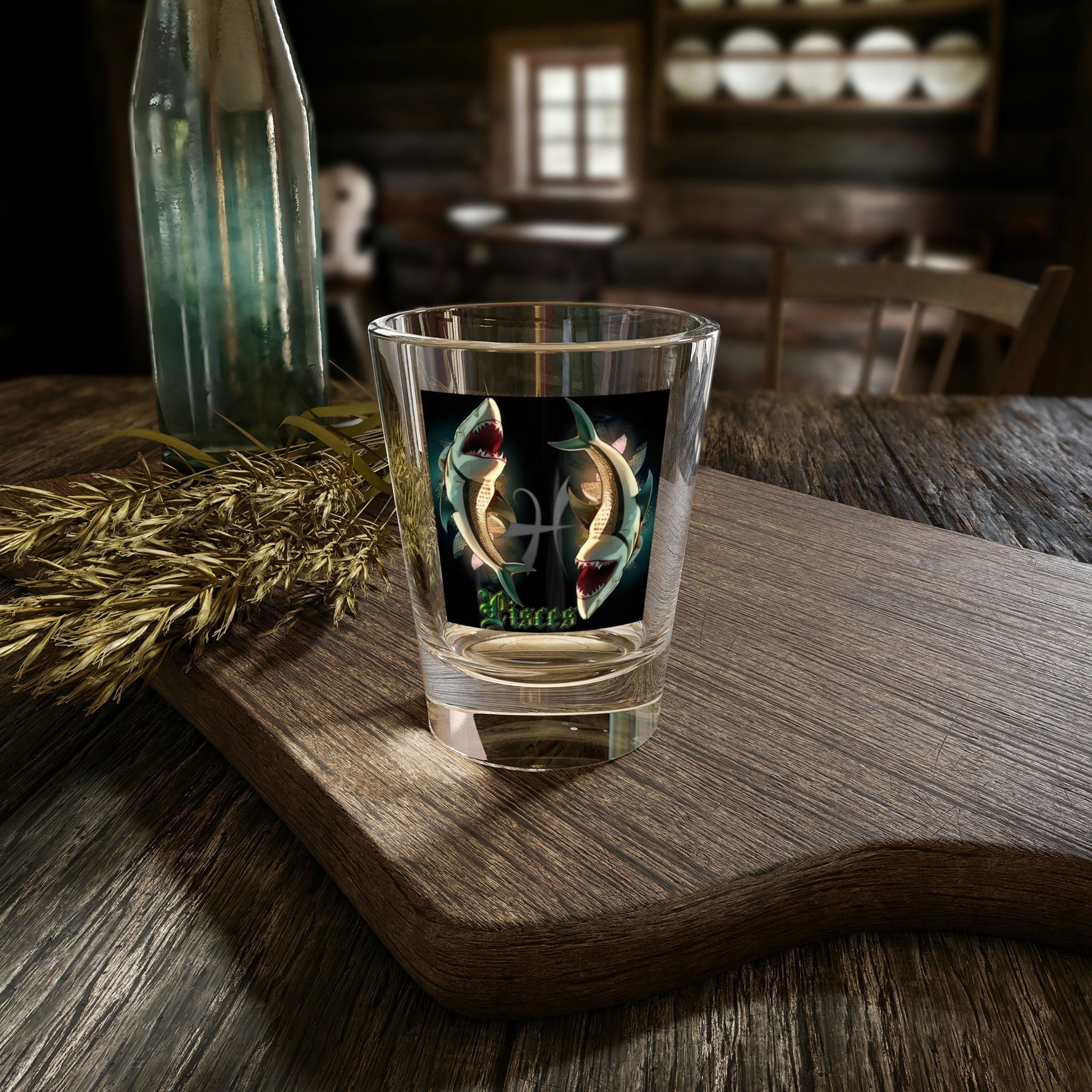 Stand out  with the  zodiac Pisces Shot Glass, 1.5oz  available at Hey Nugget. Grab yours today!