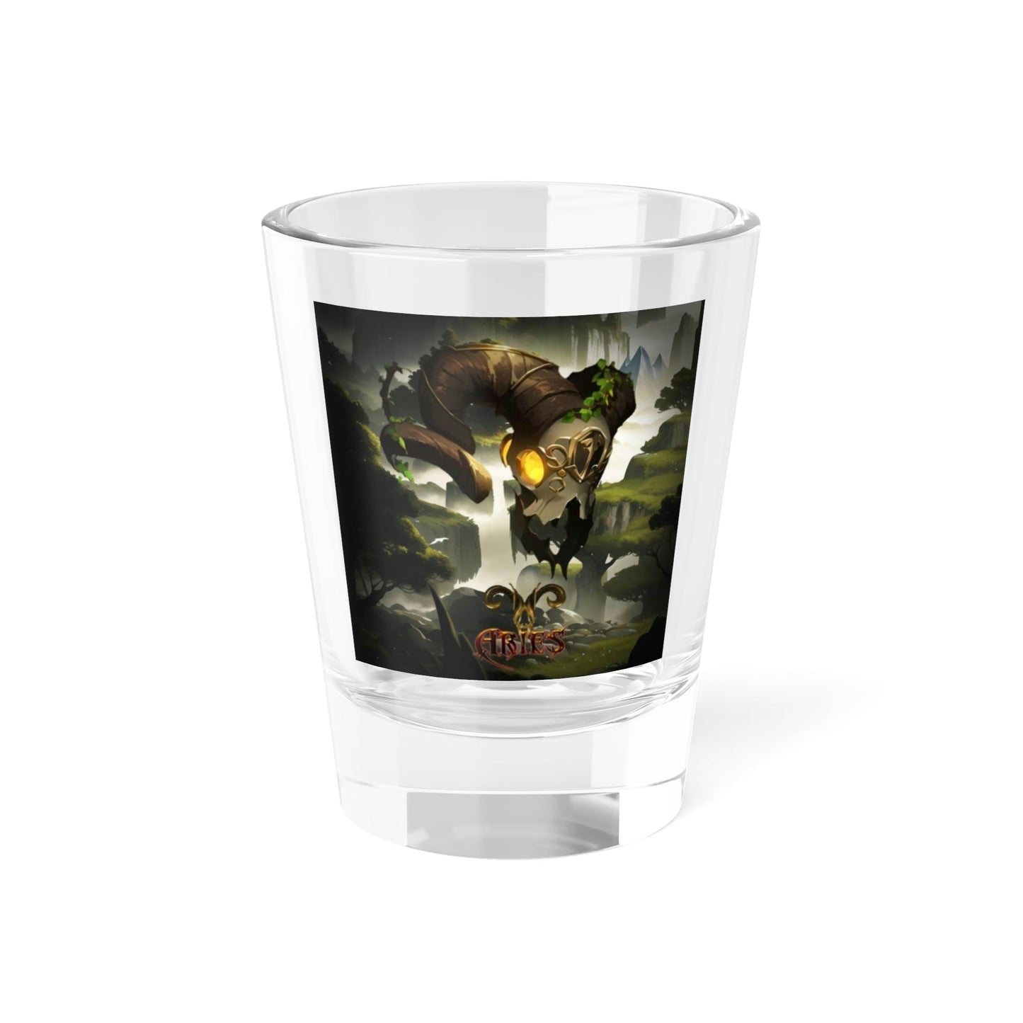 Stand out  with the  zodiac Aries Shot Glass, 1.5oz  available at Hey Nugget. Grab yours today!